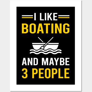 3 People Boating Boat Boats Posters and Art
